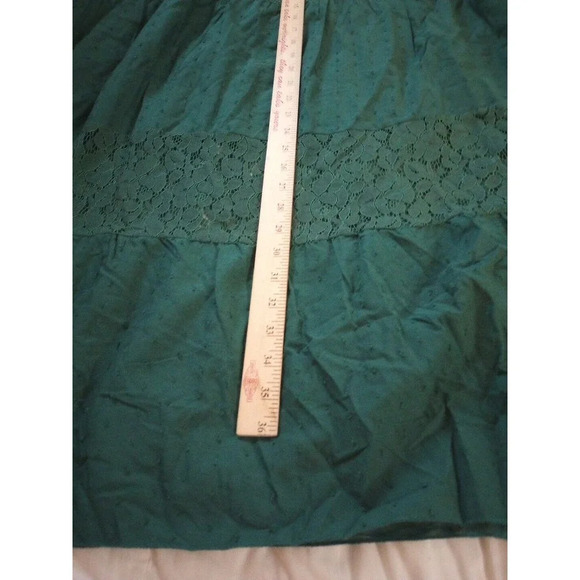 Anna-Kaci Dress Womens L Tiered Off Shoulder Boho Lace Smocked Cottage Core Maxi - Picture 6 of 7